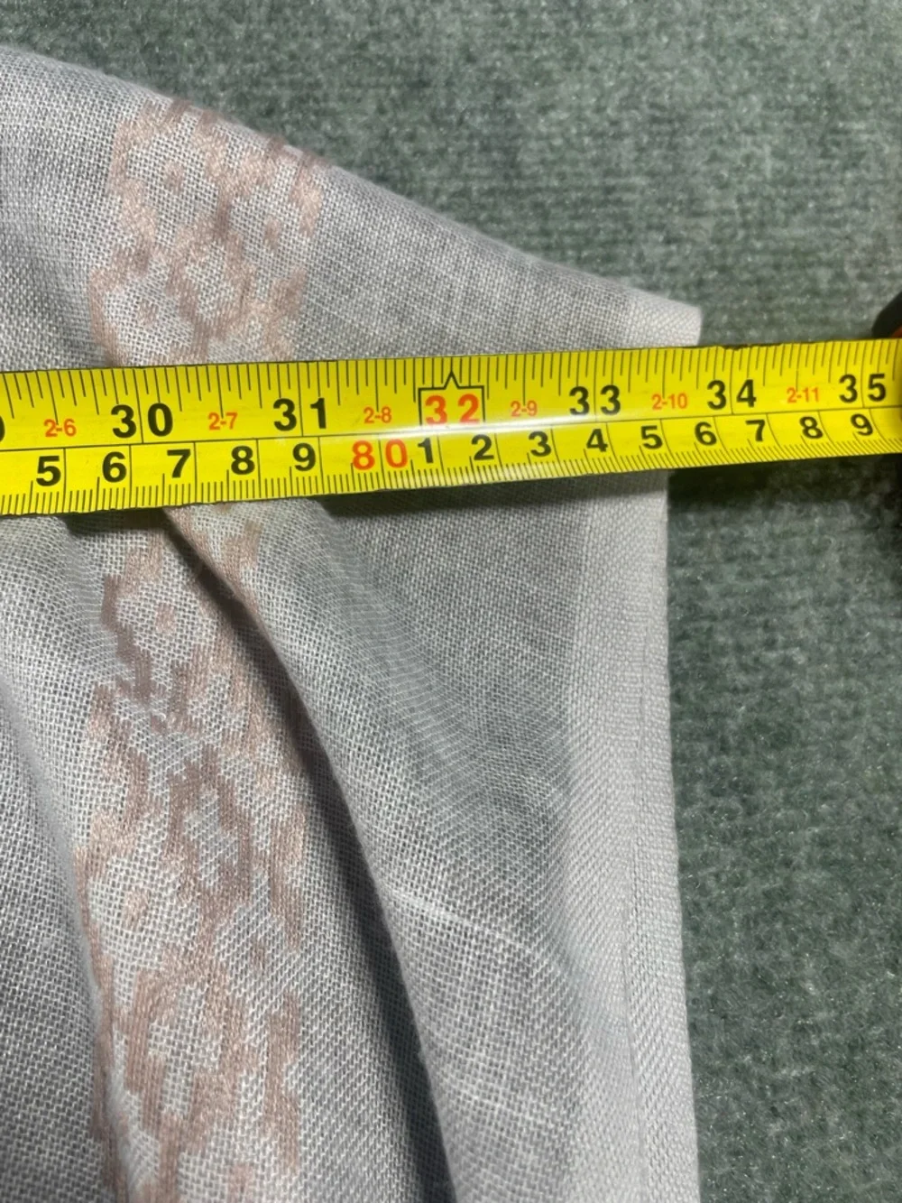 Light Gray & Beige Patterned Women's Wrap‎ Scarf